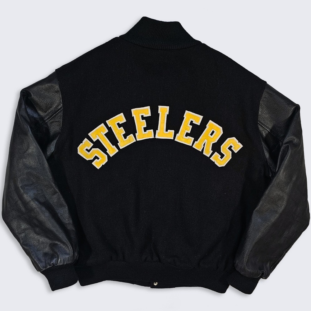Pittsburgh Steelers Vintage 80s Empire Varsity Letterman Jacket